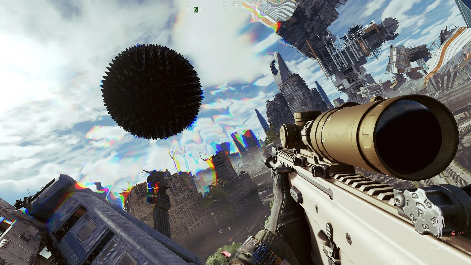 Official spherical anomaly above a fractured city